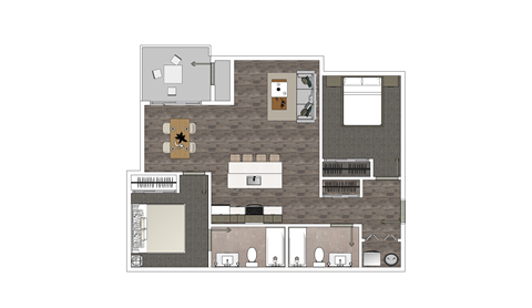 a floor plan of a house